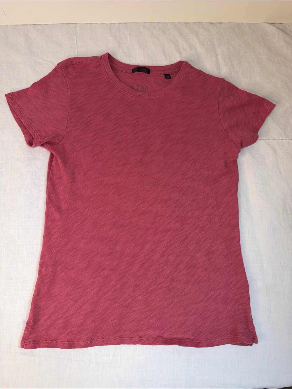 EUC ATM Anthony Thomas Melillo Cotton Coral Crewneck Small